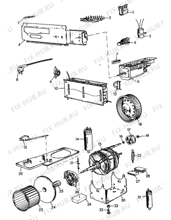 Взрыв-схема комплектующей Marijnen MD124KE - Схема узла Electrical equipment